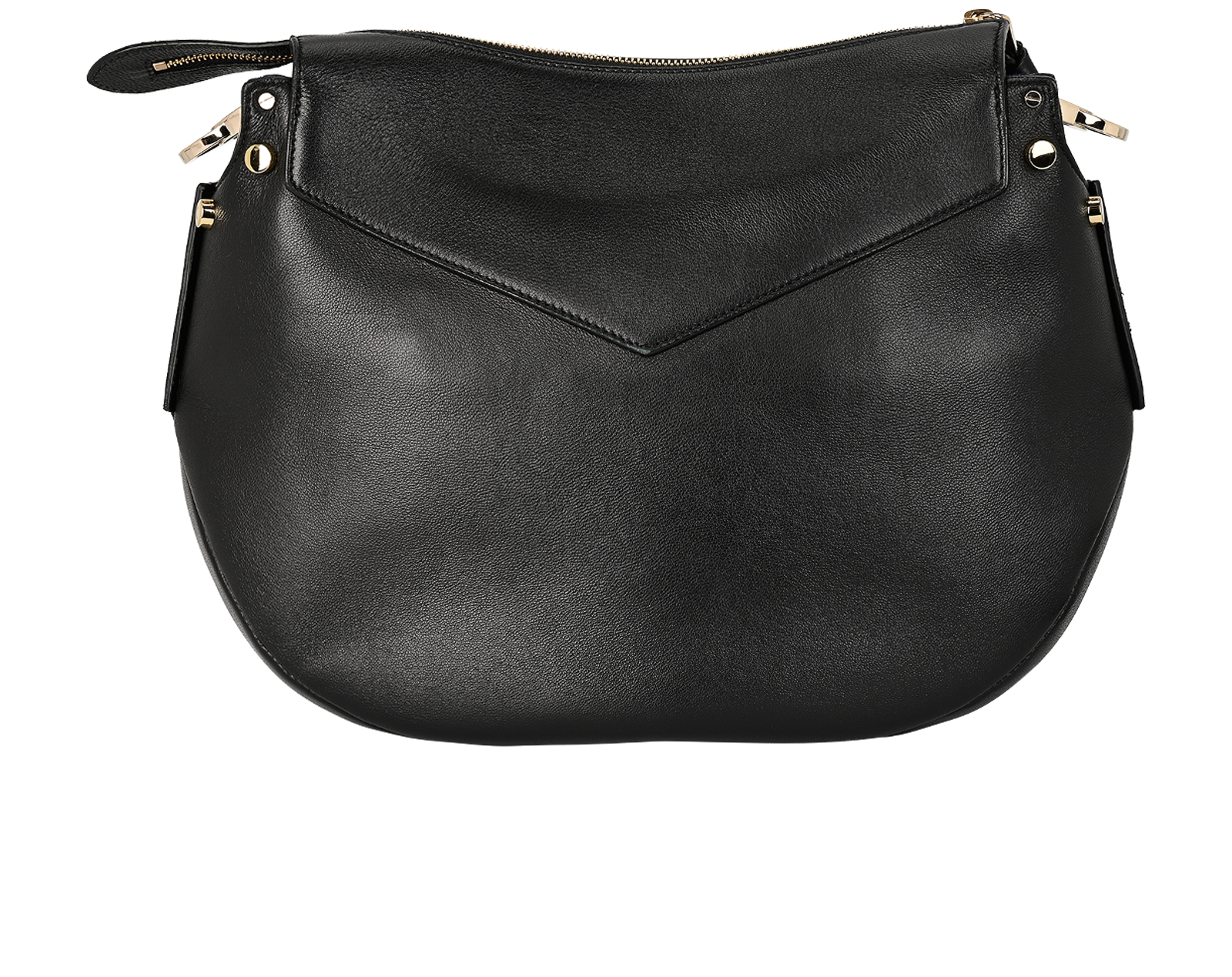 Artie Shoulder Bag, &pound;350, Handbags, Black, Leather, Back view